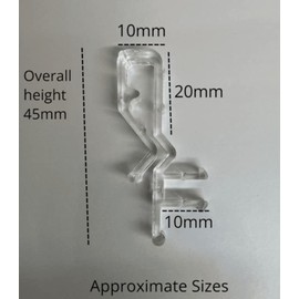 Valance/Pelmet Clip for 50mm 2" Sunwood Faux Wood Blinds (Pack of 3) VN1037