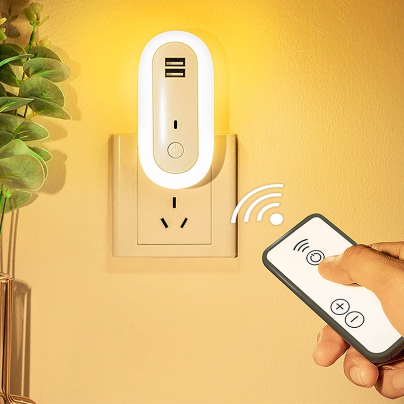 Night Lights Plug Into Wall LED Wall Bedside Lamp with