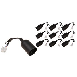McShine - Renovation Socket E27 with 11cm Cable and Hanger Pack of 10