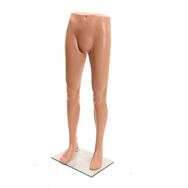 SSWBasics Male Plastic Mannequin Leg Form - Height 46" - with Base