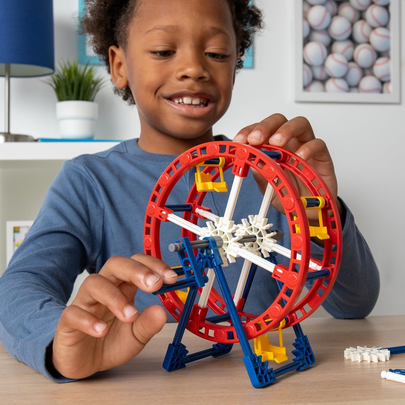 Basic Fun K'NEX Mini Ferris Wheel Building Set, 48 Pieces