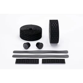 BBB Cycling RoyalRibbon Gel Handlebar Tape Road Bike Shock Absorbing Grip Tape Includes End Tape and Handlebar Plugs Black BHT-18