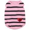Pet Dog Striped T-Shirt Dogs Cats Cotton Vest Spring Summer