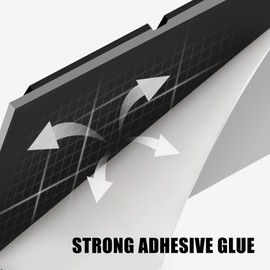 Fullfire EVA Foam Boat Flooring with 3M Self-Adhesive Backing, Marine Decking Faux Teak Deck Sheet for Jon Boats Pontoon Boat Yacht RV Jet Ski Kayak Floor, Dack Grey and Black 47" x 15.5"