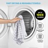 Microfiber Cleaning Cloth Roll-50PK, Reusable Paper Towels 11.5×11.5"
