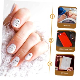 Healeved DIY Nail Decals Resin Nail Art Charms Rhinestones for Salons Weddings and Parties