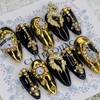 Golden Lingering Handmade Nail Tips - Oval XL / 금빛
