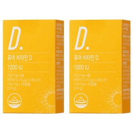 Nutrimore Pure Vitamin D 1000 IU 3.9g, 30 tablets, 2 units / 뉴트리모어 퓨어 비타민 D 1000 IU 3.9g, 30정, 2개