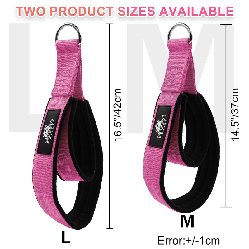 Lights Mountain 1 Pair Pilates Double Loop Straps for Reformer,