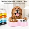 PetVillage Elevated Dog Bowls Set - Non-Slip Raised Pet Feeder
