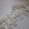 G-RUI 2yard Luxury Beaded Embroidery lace Appliques for Wedding Dresses