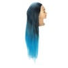 Hair Mannequin Head Colorful Hair Braiding Practice Hairdressing Mannequin Head