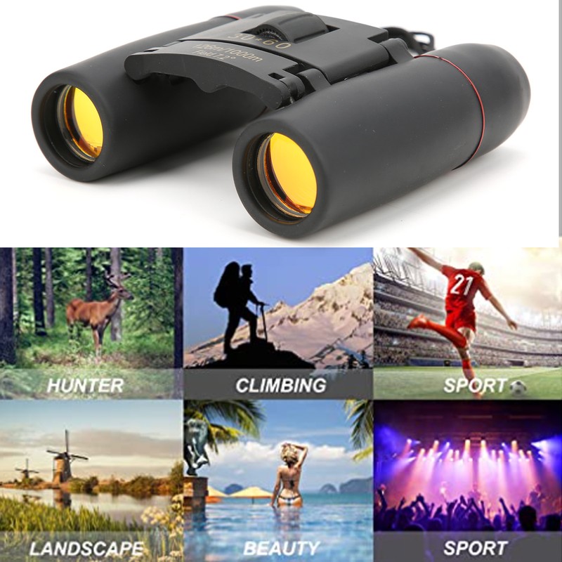 Portable Mini 30x60 Zoom Folding Binoculars Telescope 126m/1000m Binocular for