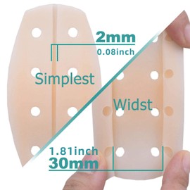 uEmoh Women's Soft Silicone Bra Strap Cushions Holder Non-slip Shoulder Protectors Pads (1Pair, 4 Colors Breathability-(Black+Beige+White+Carnation))