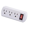 Wideskall 3 Prong 3 Outlets AC Grounded Power Wall Plug