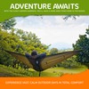Cushy Camper Premium Hammock with Rain Fly, Bug Net, Tree