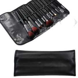 Professional Makeup Brush Set of 12 with Premium Leather Pouch