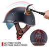 Half Motorcycle Helmets Open Face Sun Visor Quick Release Buckle