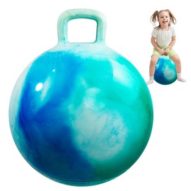 INPODAK Hopper Ball 18 Inch Bouncy Ball with Handle for Kids, Hippity Hop Jumping Hopping Toy for Boys Girls Ages 3-6 with Pump and Gift Box Great Gift for Birthday Holiday