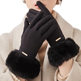 [Yosang] Women's Thermal Gloves, Autumn and Winter, Warm Gloves, Smartphone Compatible, Fleece Lined, Women's, Boa Insulation, Touch Panel Compatible, Finger Outdoor, Travel, Various Colors Available,