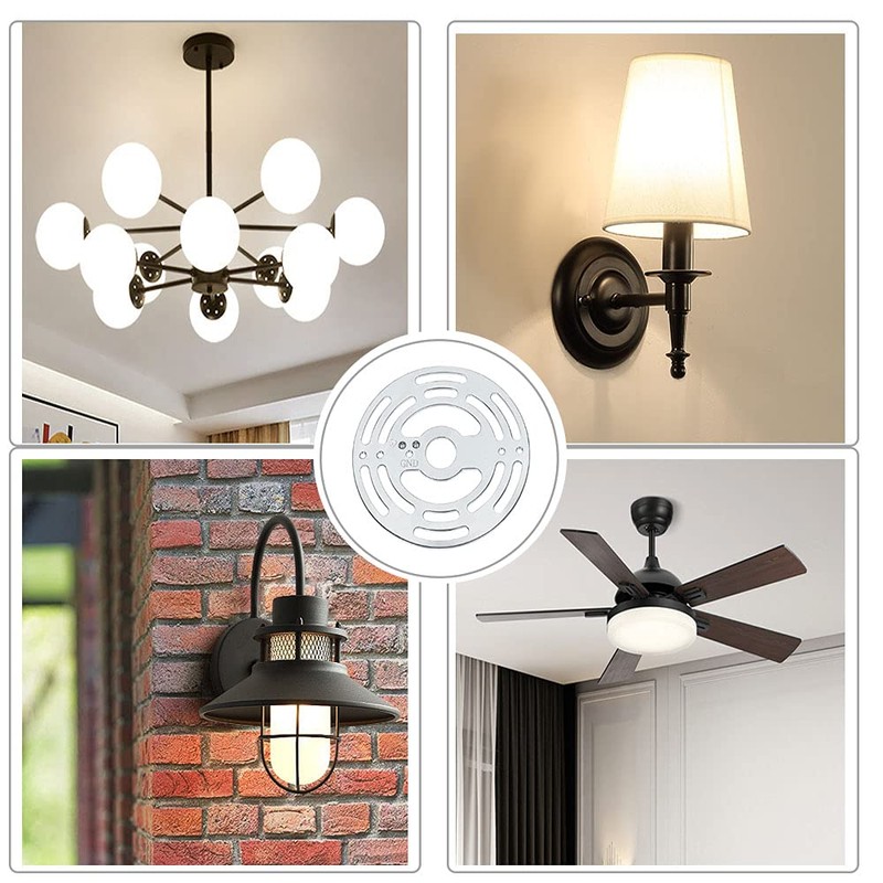 4"Ceiling Light Fixture Mounting Bracket,Light Fixture Mounting Bracket，Circle Universal Cross