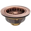 Westbrass A2165-11 4-1/4" OD Post Style Large Kitchen Basket Strainer
