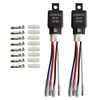Kiligen 2pcs 12V 40A 4-Pole Relay Fuse On/Off SPST Socket