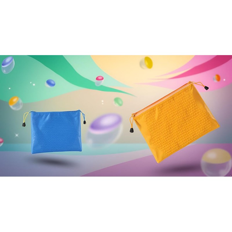 A5 PVC Canvas Storage Zipper File Bag Handbag Zip Wallet