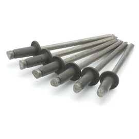 Colored Pop Rivets 1/8 Diameter #4 304 Stainless Steel Painted Blind Rivets 4-3, 1/8" x 3/16" Grip (1000, Slate Gray)