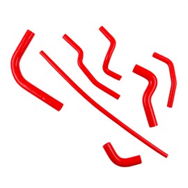 XAJINGSU Silicone Radiator Coolant Hose Kit Pipe 3 Layer Reinforced Leak Proof Design Heavy Duty Enhanced Cooling for 1986-1995 Suzuki Samurai 1.3L 7PCS Set, 11 Custom Colors (Gloss Red)