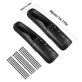 Geila Bike Mudguards, Mud Guards for Mountain Bike, 2 PCS Mountain Bike Mudguards for Universal Full Cover Bike Tire Wheel Cycling Wings Protector, Mountain Bike Fender, Bicycle Fenders (2 PCS)