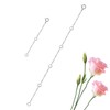 GinoMay Sterling Silver Necklace Extenders Chain Set of 2 Pcs