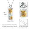 PCTJYFU Sunflower Urn Necklace for Ashes 925 Sterling Silver Flower