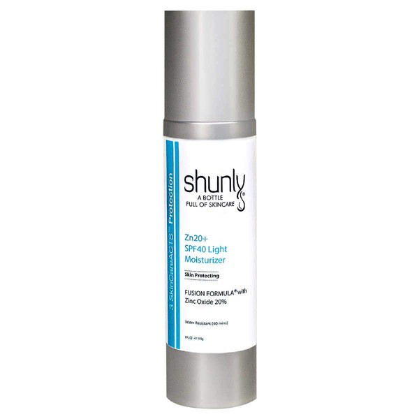 Evaxo ZN20 + SPF 40 Light Moisturizer, 4 oz Designed for All Skin Types Improves Skin Hydration Non-chemical SPF40 Sunscreen .#B