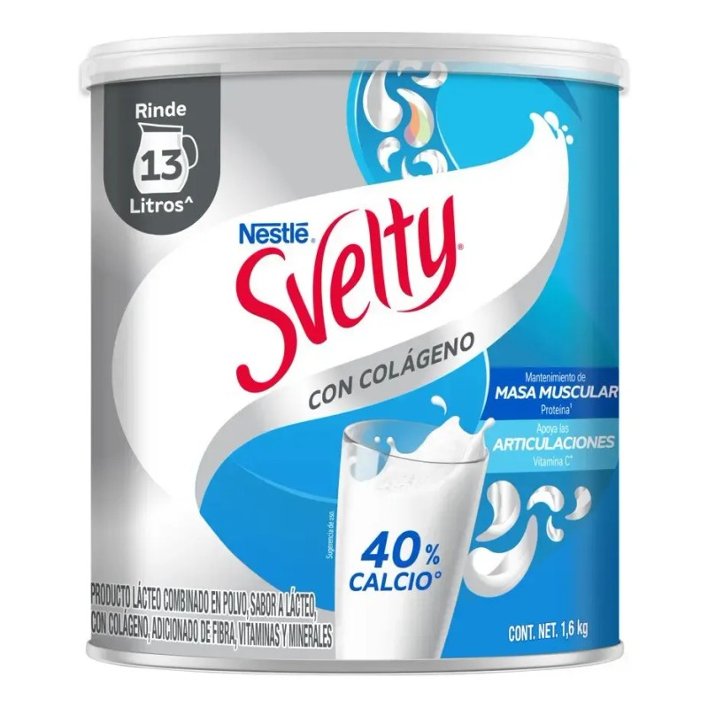 Svelty Colágeno Nestlé Lácteo En Polvo Bajo En Grasa 1.6