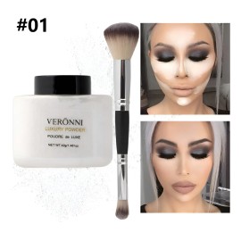Polvo Fijador Banana Traslucido Setting Powder Con Brocha