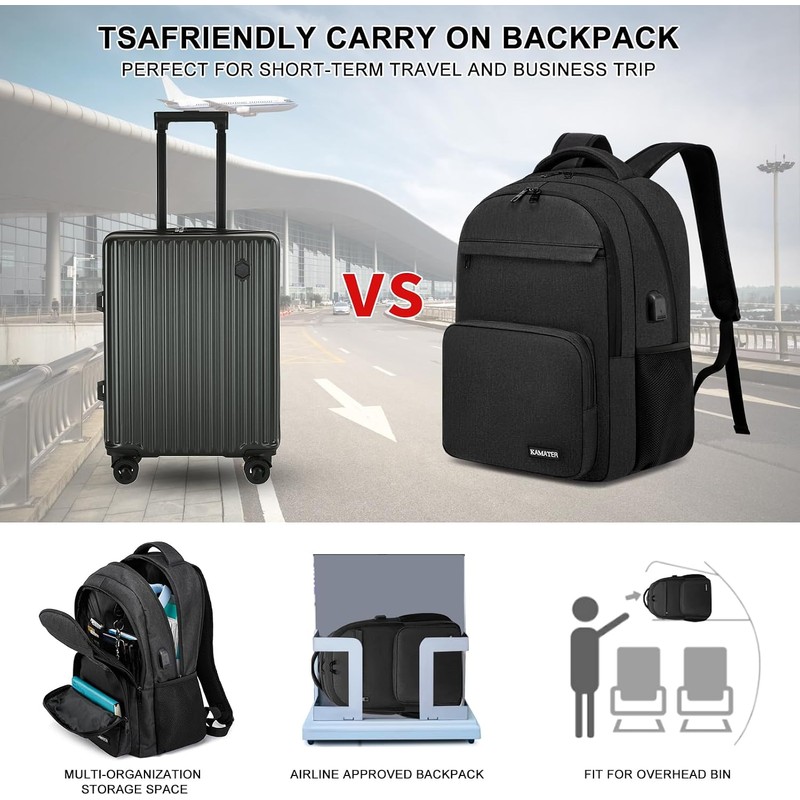 Mochilas para computadora portátil para hombres y mujeres, mochila escolar