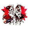 Soccer Hair Bow 5" Size