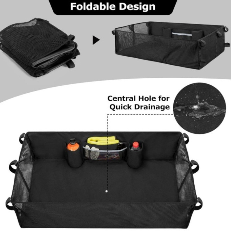 bangminda Universal Golf Cart Organizer, Mesh Storage Net with Adjustable