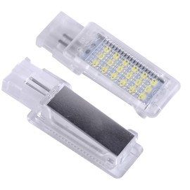 csslyzl LED Footwell Under Door Glove Box Interior Trunk Lights Compatible with VW Golf MK7 7.5 GTI Jetta MK5 MK6, OEM Replacement Error Free - 2PCS (White)