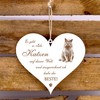 Door Sign with German Text "Es gibt so viele Katzen