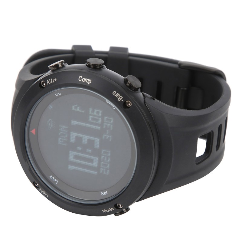 Men Mountaineering Watch Waterproof Digital Watch with Compass Pedometer Calorie