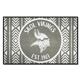 FANMATS 26175 Minnesota Vikings Southern Style Starter Mat Accent Rug - 19in. x 30in. | Sports Fan Home Decor Rug and Tailgating Mat