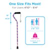 Nova Joy Designer Offset Walking Cane for Seniors - Unisex