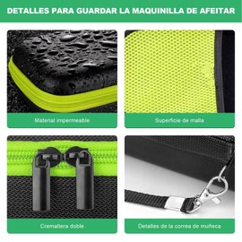 Estuche de Almacenamiento para Shaver OneBlade 360 QP2724/2834, Material Rígido de Nylon PU, a Prueba de Golpes, Impermeable, a Prueba de Polvo, Correa de Mano, Diseño