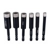 6Pcs Dry Diamond Drill Bit Kit 8 10 12 14