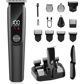 Beard Trimmer for Men 5 in 1 Electric Razor for Nose, Body, Face and Mustache Grooming Kit Cordless Hair Clipper Trimmer with Smart Charge Technology