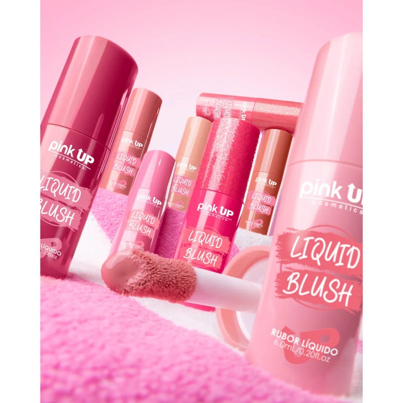 Rubor líquido pink up larga duración blushing
