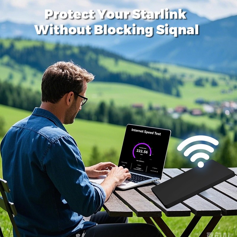 Zeroffi Starlink Mini Protective Cover Silicorn Case for Starlink Mini