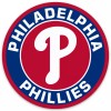 Philadelphia Phillies Letter Monogram Type Die-Cut Round STICKER